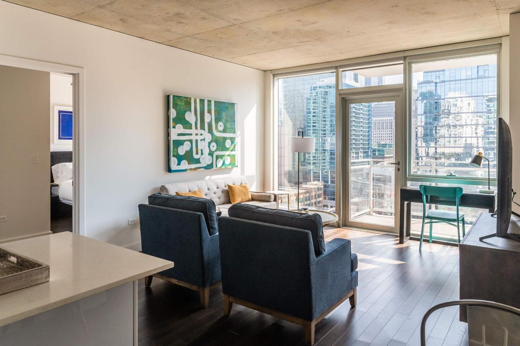 2Br Elegant Premium Suite With Balcony & Sweeping City Views Chicago Exteriör bild